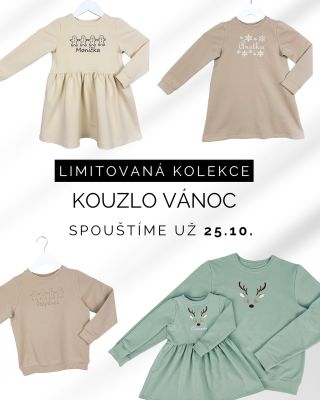 Limitovaná kolekce KOUZLO VÁNOC 🎁 Spouštíme 25. 10. 2025 na www.mollisbaby.cz #kouzlovanoc #mollisbaby #limitovanakolekce...